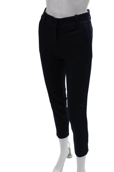 J Crew Women Cropped Ankle Dress Pants Dark Blue Size 00