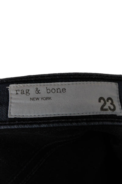 Rag & Bone Womens Dark Blue Ankle Skinny High Rise Jeans Size 23