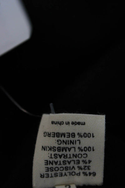 L Agence Womens A-Line Fit and Flare Dress Black Knee Length Sleeveless Size 2
