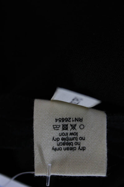 L Agence Womens A-Line Fit and Flare Dress Black Knee Length Sleeveless Size 2