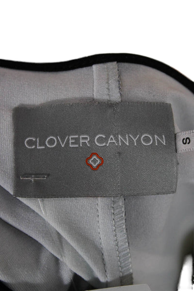 Clover Canyon Women Bodycon Dress Black Long Sleeve Round Neck Size S