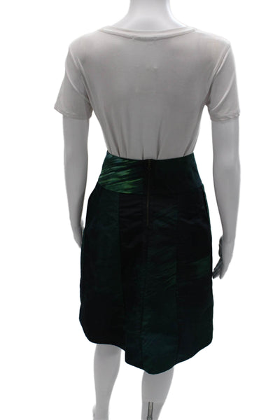 Marni Womens A-Line Skirt Green Knee Length Size 38