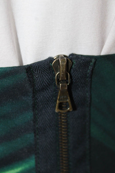 Marni Womens A-Line Skirt Green Knee Length Size 38
