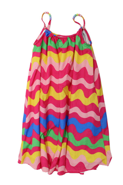 Lola + The Boys Childrens Girls Striped Dress Multi Colored Size 10