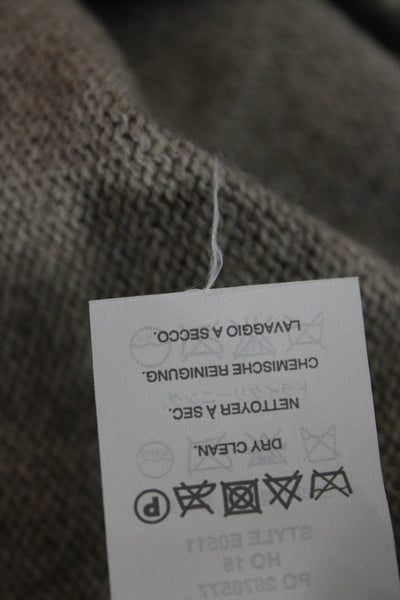 J Crew Women Gray V Neck Cardigan Long Sleeve Merino Wool Blend Size S