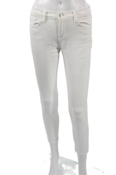 J Brand Womens Ankle Skinny Jeans White Size 26