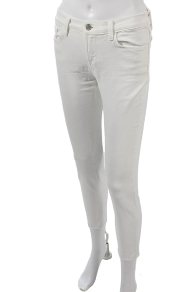 J Brand Womens Ankle Skinny Jeans White Size 26