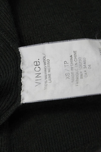 Aqua Cashmere Women Gray Cashmere V Neck Pullover Sweater Long Sleeve Size XS