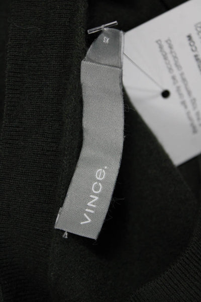 Aqua Cashmere Women Gray Cashmere V Neck Pullover Sweater Long Sleeve Size XS