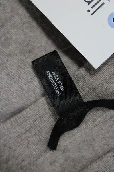 Aqua Cashmere Women Crew Neck Pullover Sweater Gray Wool Cashmere Blend Size XS