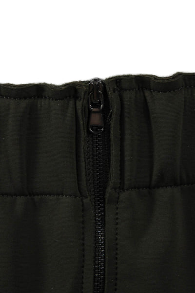 J Brand Womens Short Straight Pencil Skirt Green Polyester Size S
