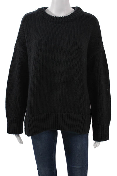 Zara Knit Unisex Pullover Sweater Black Size M