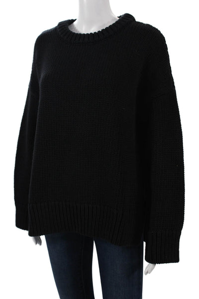 Zara Knit Unisex Pullover Sweater Black Size M