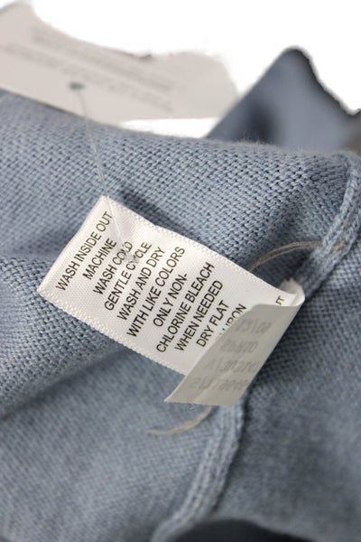 Banana Republic Mens Light Blue Collared Button Sweater Cotton Cashmere Size M