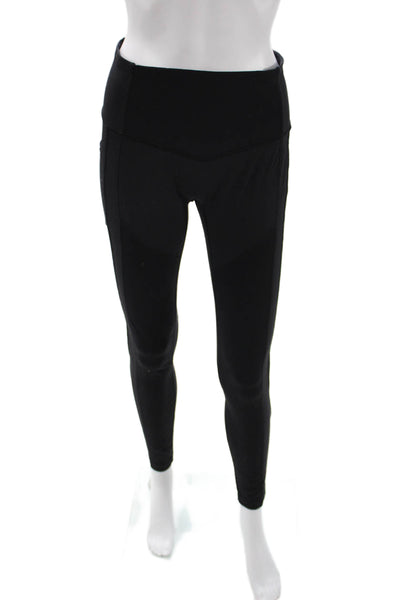 Lululemon Womens Ankle Leggings Black Polyester Blend Size 8