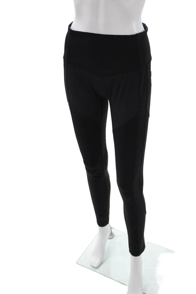 Lululemon Womens Ankle Leggings Black Polyester Blend Size 8