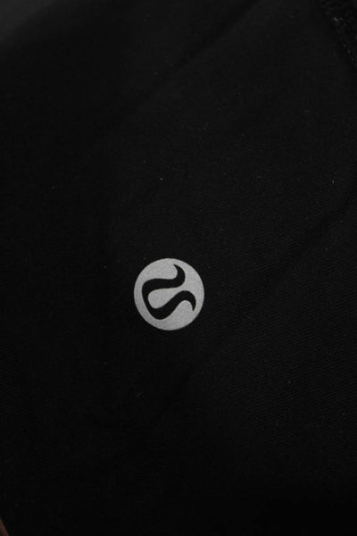 Lululemon Womens Ankle Leggings Black Polyester Blend Size 8