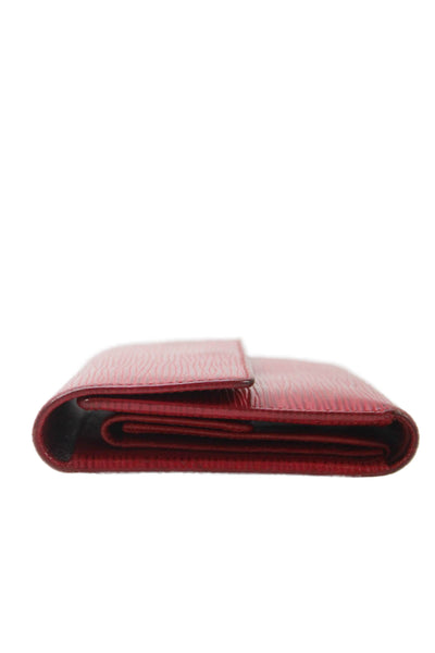 Louis Vuitton Womens Epi Leather Gold Tone Sarah Wallet Red