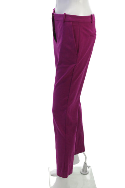 Pinko Womens Ankle Dress Pants Purple 28 Inseam Size 4