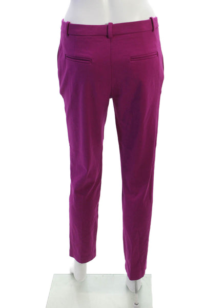 Pinko Womens Ankle Dress Pants Purple 28 Inseam Size 4