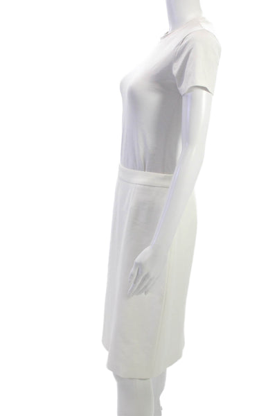 Boss Hugo Boss Women Straight Pencil Skirt Knee Length White Size 6