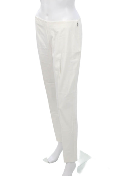 Elie Tahari Women Dress Pants White Zip 29 Inseam Size 6