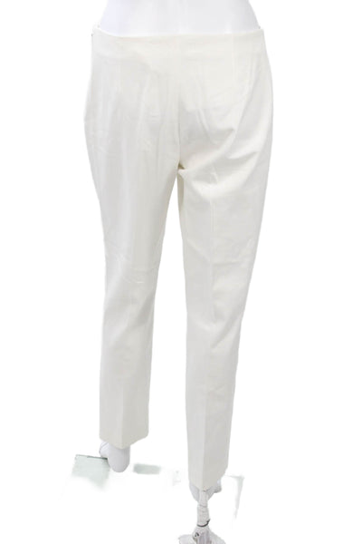 Elie Tahari Women Dress Pants White Zip 29 Inseam Size 6