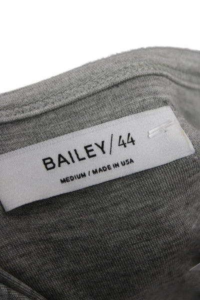 Bailey 44 Womens Gray Shift T Shirt Dress 3/4 Sleeve Crew Neck Modal Size M