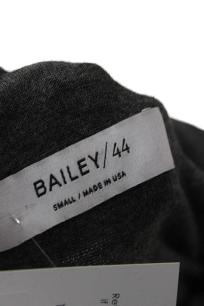 Bailey 44 Womens Sweater Dress Dark Gray Mock Neck Long Sleeve Zip Size S