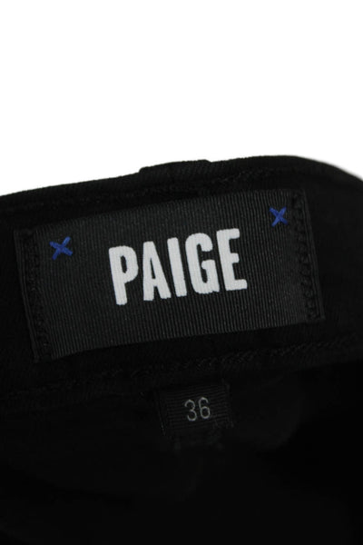 Paige Mens Black Straight Jeans Size 36