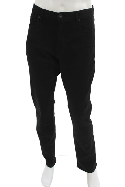 Paige Mens Straight Jeans Black Size 36