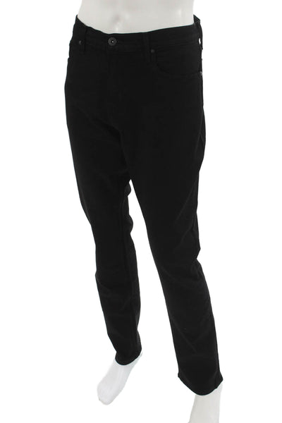 Paige Mens Straight Jeans Black Size 36