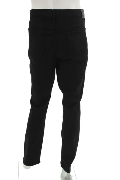 Paige Mens Straight Jeans Black Size 36