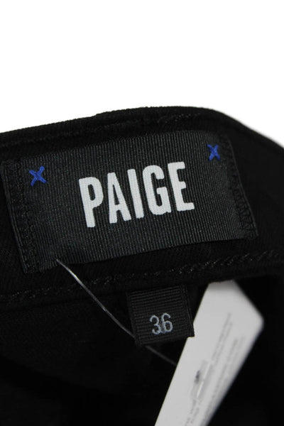 Paige Mens Straight Jeans Black Size 36