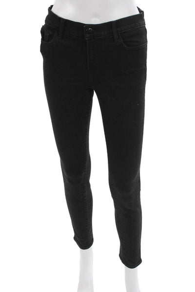 J Brand Women Ankle Skinny Black Jeans Size 27