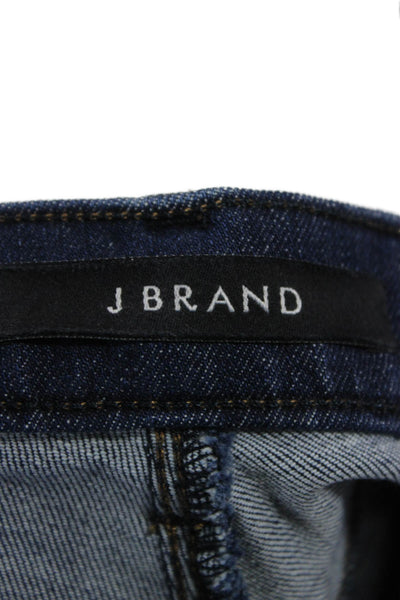 J Brand Womens Dark Blue Skinny Cropped Ankle High Rise Jeans Size 27