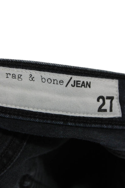 Rag & Bone Jean Women Cropped Skinny Jeans Dark Gray High Rise Size 27
