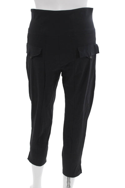 Marthe Francoise Girbaud Unisex Black Cropped Cargo Pants Size 27