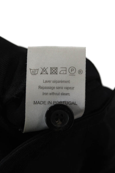 Marthe Francoise Girbaud Unisex Black Cropped Cargo Pants Size 27