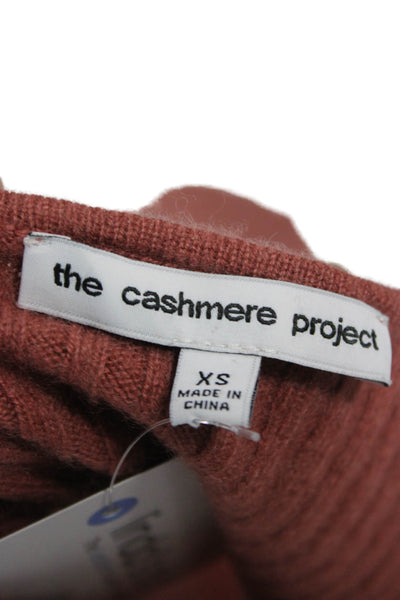 The Cashmere Project Womens Brown Striped Cashmere Square Neck Camisole Size XS