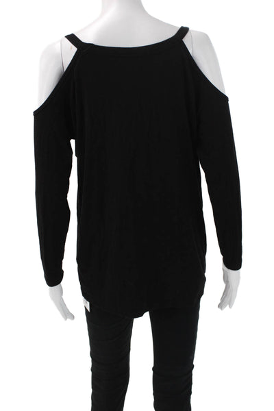Lovers + Friends Womens Black V Neck Long Sleeve Tunic Size S