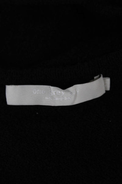 One Grey Day Womens Tunic Tank Black V Neck Sleeveless Size XS