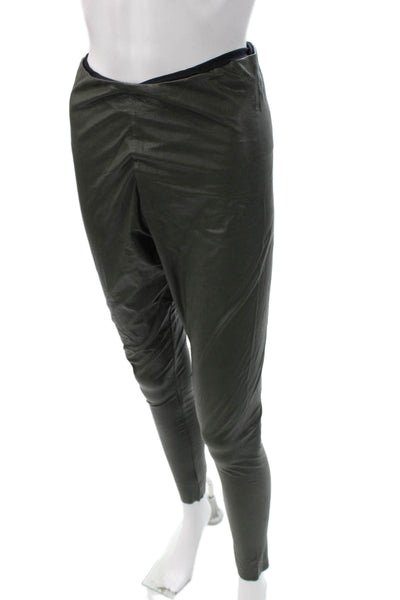 Commando Women Ankle Jeggings Dark Gray Nylon Spandex Size L