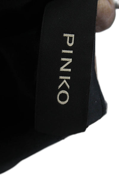 Pinko Womens Wrap Mini Plaid Skirt Beige Size 6