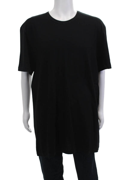 Standard James Perse Mens Black Cotton Short Sleeve T-Shirt Designer Size 5