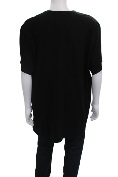 Standard James Perse Mens Black Cotton Short Sleeve T-Shirt Designer Size 5