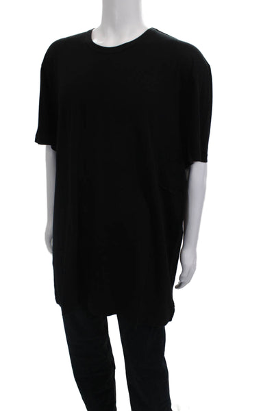 Standard James Perse Mens Black Cotton Crew Neck T Shirt Short Sleeve Size 5