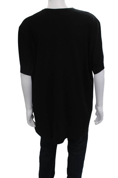 Standard James Perse Mens Black Cotton Crew Neck T Shirt Short Sleeve Size 5