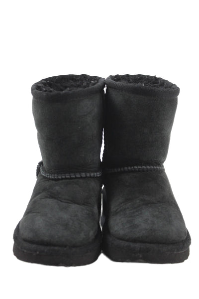 Ugg Toddlers Suede Classic Short II Casual Boots Black Size 7