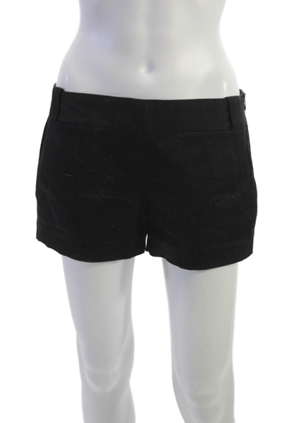 J Crew Unisex Chino Shorts Black Zip Closure Size 4